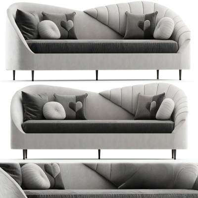 现代布艺多人沙发-61